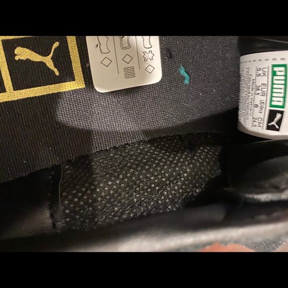 Pump Gold and Black Suede and Leather size 8 - Picture 5 of 5